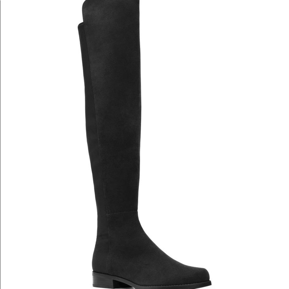 5050 black suede boots